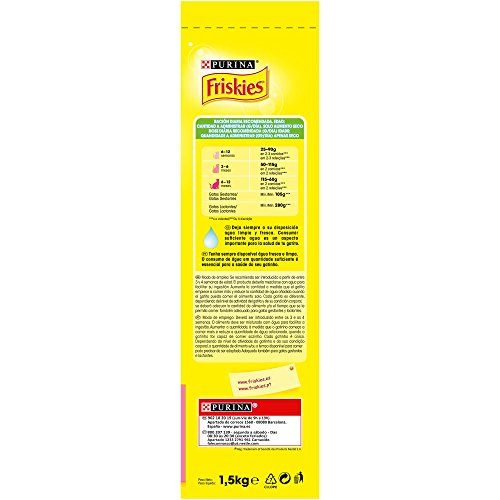 Purina Friskies Pienso para Junior Gato hasta 1 año 6 x 1,5 Kg