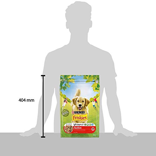 Purina Friskies Vitafit Active Pienso para Perro Adulto Buey 1 x 3 Kg