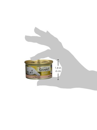 Purina Gourmet Gold Mousse comida para gatos con Salmón 24 x 85 g