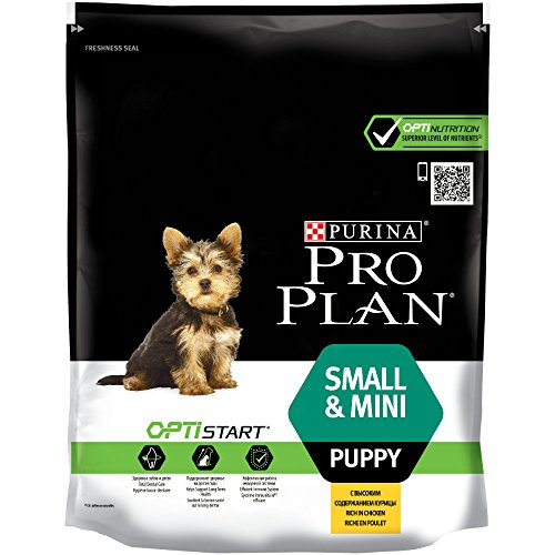 PURINA Pro Plan Comida Seco para Cachorros Pequeños y Mini con Optistart, Sabor Pollo - 700 g