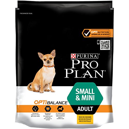 PURINA Pro Plan Comida Seco para Perro Adulto Pequeño y Mini con Optibalance, Sabor Pollo - 700 g