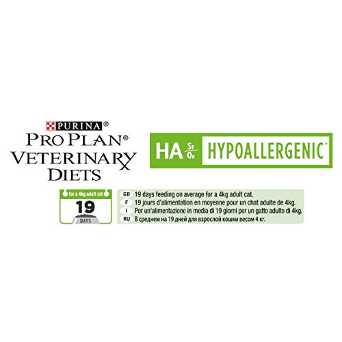 Purina Pro Plan Vet Feline Ha Pienso Hipoalergénico para Gatos Alérgicos o Intolerantes 1,3 kg