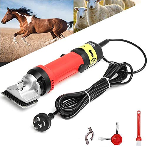 QXF-DYMJ Heavy Duty 690W Y 6 Velocidades Tijeras de Equino Eléctricas Ajustables de Baja Vibración, para Caballos, Llamas, Ganado, Cabras, Alpacas ASD (Color : 220V)