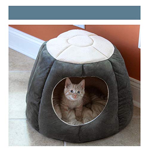 Saco de dormir suave y cálido para mascotas, cama para gatos, cama para dormir, sueño profundo, casa para gatos semi-cerrada, tienda para gatos, cama pequeña, mediana, perros, mascotas, casa, cama