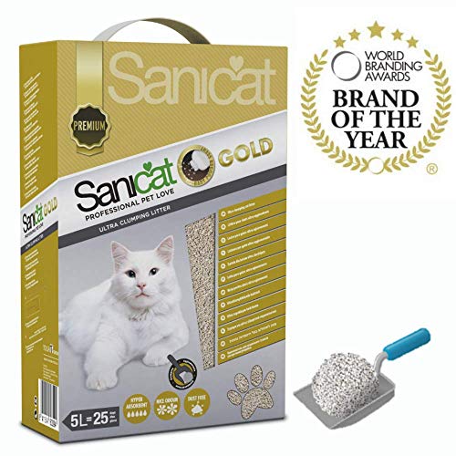 Sanicat Gold 5L, Arena de Gatos, Aroma a Talco