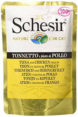 Schesir Gato Sobres 100 gr Atún con Pollo