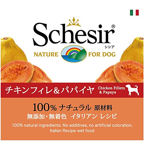 Schesir Perro 150 gr Pollo con Papaya