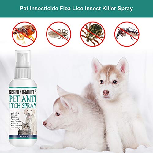 SEGMINISMART Perros para Piel con picor,Soluciones para el picor,Alivio de la comezón y Cuidado de la Piel,Spray para Dermatitis, Hot Spots, Picores, Enrojecimientos e Irritaciones