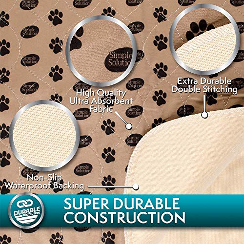 Simple Solution Entrenamiento Lavable y Pastillas para Perros de Viaje, XXL (Paquete de 2)