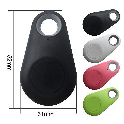 Smart Mini GPS Tracker Impermeable Bluetooth Tracer GPS para Mascotas Perro Gato Llaves Monedero Bolsa Niños GPS Pet Tracker Finder Equipos 1 PC,Black