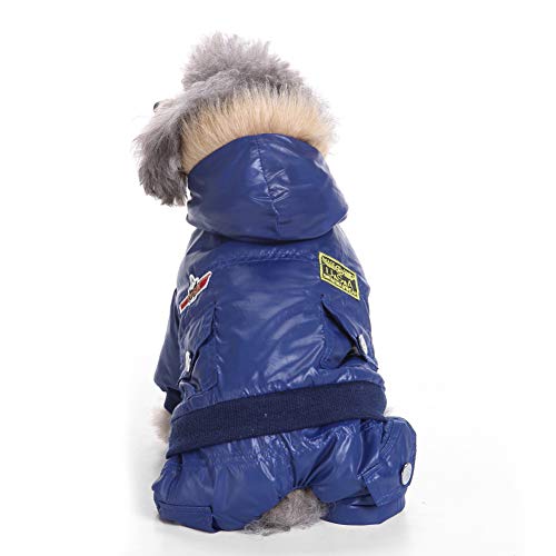 Smoro Abrigo de Invierno Chalecos Chaquetas Traje de Nieve Ropa de Cuatro Patas de la Fuerza aérea para Perros pequeños medianos Grandes