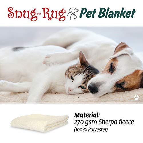 Snug Rug - Manta de Forro Polar Suave y cálida para Perros y Gatos - Manta Lavable para Coche sofá Cama