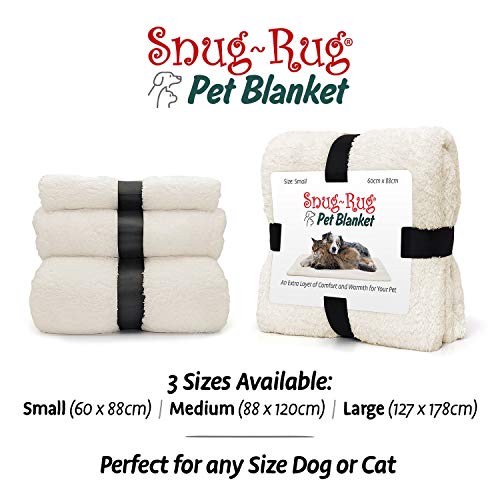 Snug Rug - Manta de Forro Polar Suave y cálida para Perros y Gatos - Manta Lavable para Coche sofá Cama