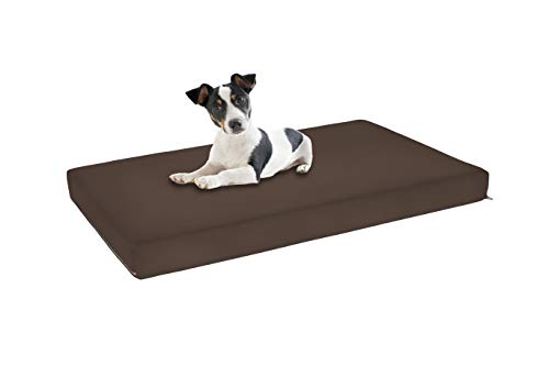 Sogni e capricci Colchòn Suave para Perros y Gatos, Microfiber, Marron, 100X60CM