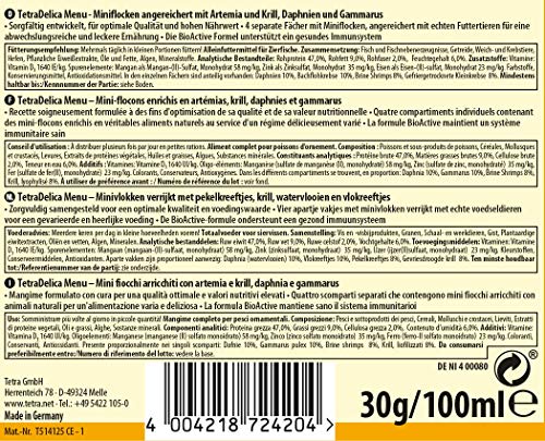 TetraDelica - Comida Natural para Peces (para Peces Ornamentales, kril, daphnias, pulgas de Agua, salmueras, Gusanos de Sangre, Larvas de Mosquito Rojas) de Diferentes Tipos y tamaños