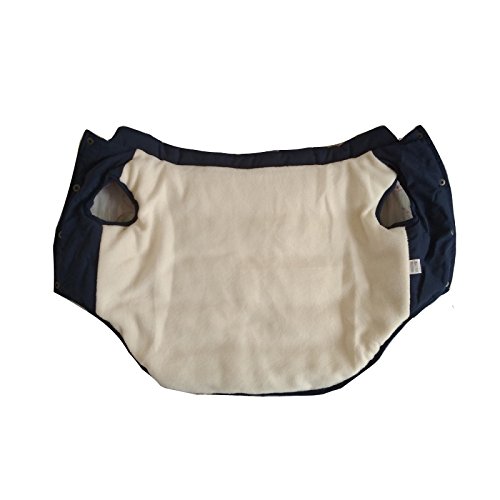 Tineer con Capucha Linda Chaqueta de la Capa del Animal doméstico del Perro de Perrito Ropa de Invierno Bulldog francés con Capucha Caliente Juego del Chaleco (XL, Azul)