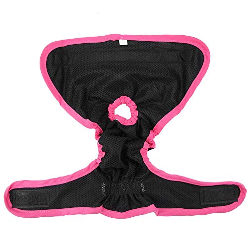 TOPINCN Ropa Interior para Perros Tela de Poliéster Pantalones fisiológicos Flexibles Cachorro Mujer Pañal Sanitario para Perros pequeños, medianos y Grandes(S- Negro)