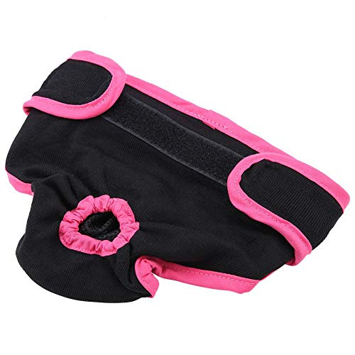 TOPINCN Ropa Interior para Perros Tela de Poliéster Pantalones fisiológicos Flexibles Cachorro Mujer Pañal Sanitario para Perros pequeños, medianos y Grandes(S- Negro)