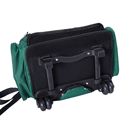 Transportin Carrito Perro 2 en 1 Mochila Carrito 35x27x49 cm Mascotas Perro Gato Verde