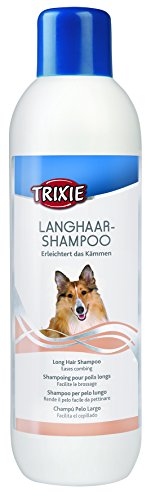 Trixie Champú Perros Pelo Largo - Higiene Perro Champú para Perros Champú Pieles Sensibles Champú Cepillado Envase Grande 1 Litro