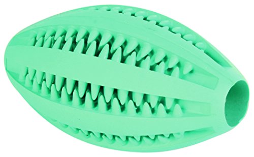 Trixie Pelota Rugby Denta Fun, Menta, Caucho, 11 cm