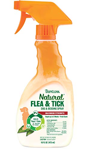 TROPICLEAN 0645095160026 - Flea and Tick Spray for Pets 473 ml