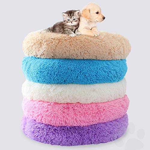 TVMALL Cama Redonda para Perros Nido para Mascotas Nido sueño Profundo colchón para Perros Gruesa Perrera Cama para Gatos sofá pequeño Adecuado para Cachorros Gatitos Animales pequeños