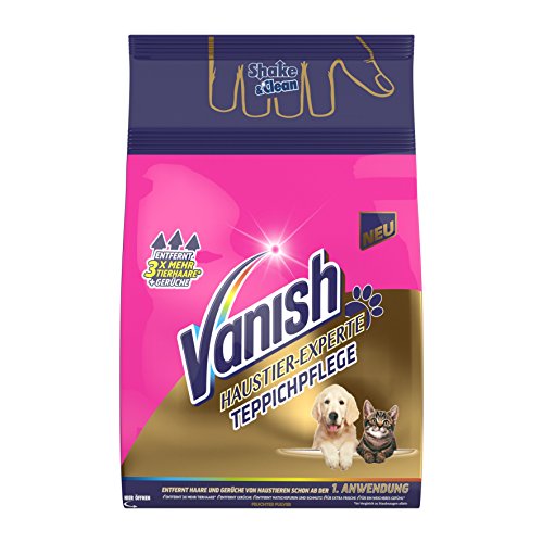 Vanish mascotas de Expertos, – Alfombra Almohadilla Limpieza y Cuidado, polvo, 750 g