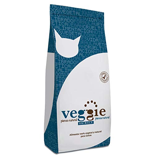 VeggieAnimals - Pienso 100% Vegetal para Gatos, 15 kg