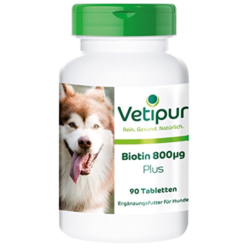 Vetipur Biotina 800µg - 90 Comprimidos para Perros - ¡Calidad Alemana Garantizada!