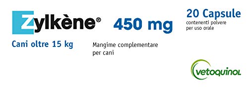 Vetoquinol Zylkene perros Suplementos Dietéticos 20 Cápsulas 450mg