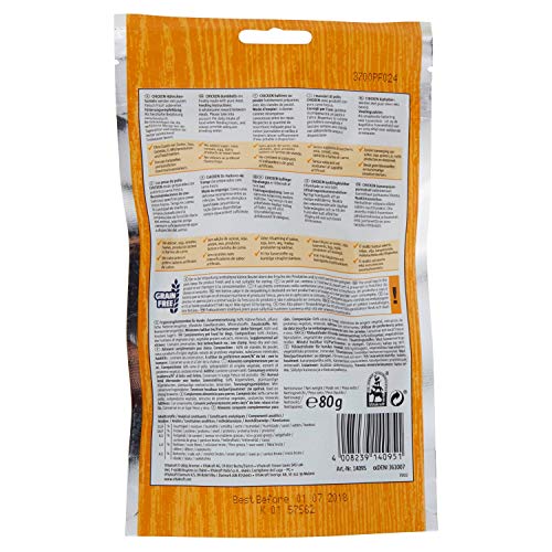 VITAKRAFT 1571260031 - Snack muslitos de Pollo 100% Naturales para Perros 80 gr