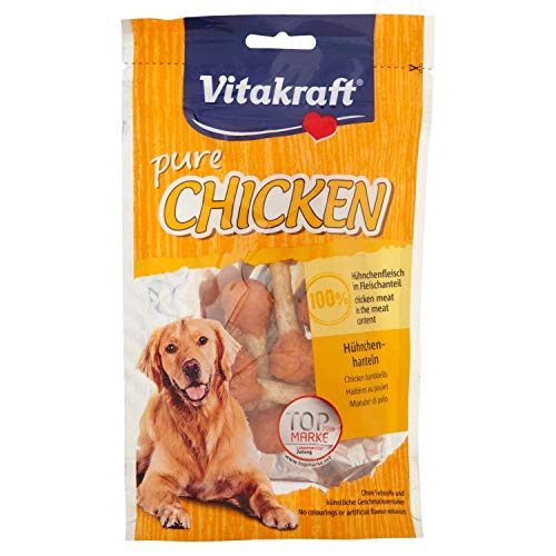 VITAKRAFT 1571260031 - Snack muslitos de Pollo 100% Naturales para Perros 80 gr