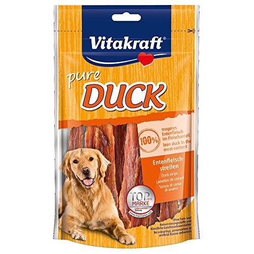 Vitakraft 1571260031 - snack tiras de pato 100% naturales 6 x 80 gr