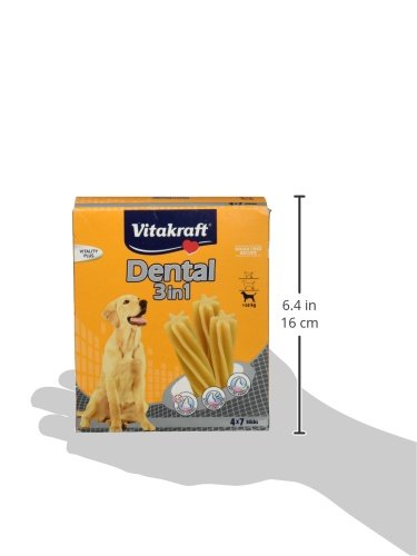 VITAKRAFT Vita Fuerza Cuidado Dental Snack para Perros Multi Pack Dental 3 en 1 Sticks