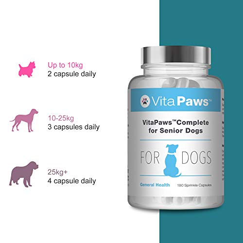 VitaPaws™ Fórmula Completa para Perros Senior - 180 Cápsulas - VitaPaws