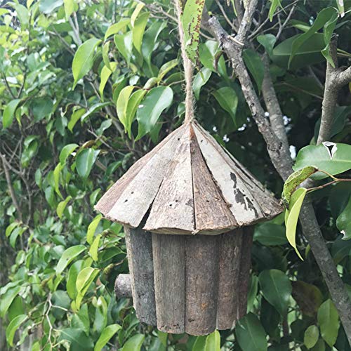 Whiie891203 Juguete de Loros de pájaro, Juguete de Madera para Colgar en el Campo, jardín, Pollo, pájaro, caseta de caseta de casa, decoración del hogar