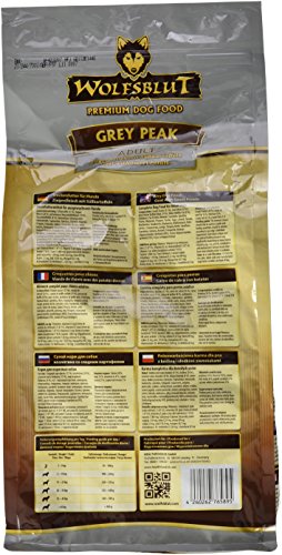 Wolfsblut Grey Peak Adult, Alimento Deshidratado para Perro, Sabor Cabra y Boniato- 2 kg