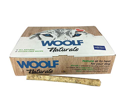 Woolf Snack Naturals Palitos Ternera y Tripa de 22 cm. Caja 50 und