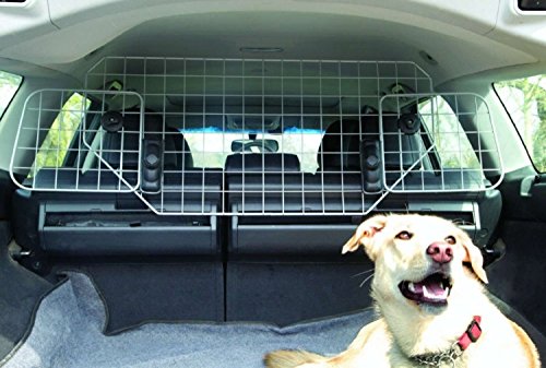 XtremeAuto - Rejilla metálica para transporte de perros en coche, incluye llavero de regalo