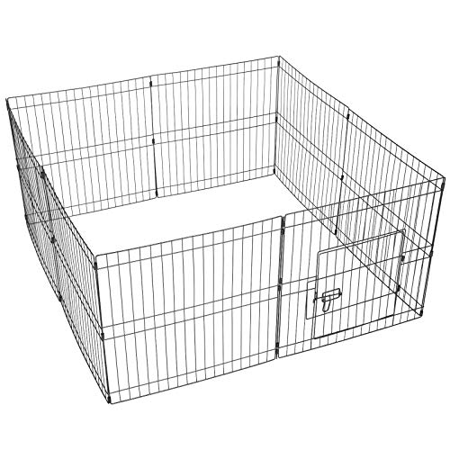 Yaheetech 8 Piezas Corral para Perros Plegable Parque para Mascotas 61 X 61 cm Vallas