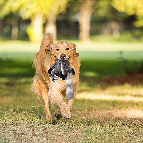 Yami 3 Paquetes Perro Squeaky Masticar Juguetes Sin Relleno de Juguetes para Perros Plush Animal Dog Toys para Pequeño Perro Mediano