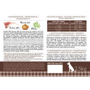 YERBERO Nature Grain Free de Cordero Comida SIN Cereales para Perros 2,5kg