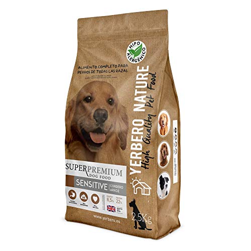 YERBERO Nature Sensitive Cordero/arroz Comida Hipoalergénica para Perros 2,5kg