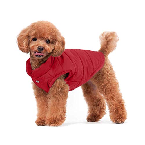 ZAMAC 2 Capas de Forro Polar Cálido Súper Cálido Perro Chaqueta para el Clima frío del Invierno, Extra Suave Perrito Chaleco a Prueba de Viento Perrito Abrigo