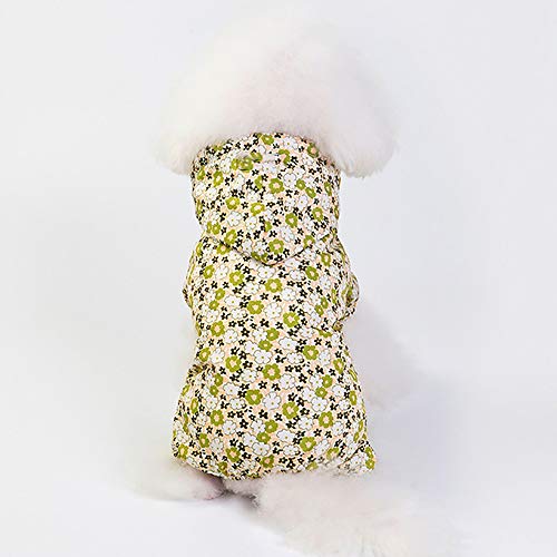 Zhyaj Chubasquero para Perros Pequeños Impermeable para Perros con Capucha, Ultra-Light Transpirable 100% Impermeable Chaqueta para Lluvia Chubasquero De Cuatro Patas,Amarillo,XL