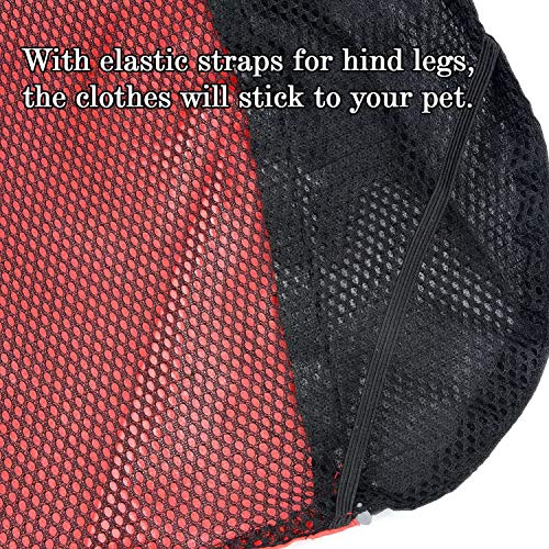 Zunea Impermeable Chubasqueros para Perros Grande Mediano Reflectante Chaleco Ligero con Forro de Malla Transpirable Chaqueta de Seguridad para Lluvia Resistente al Viento Ropa Rojo 8XL