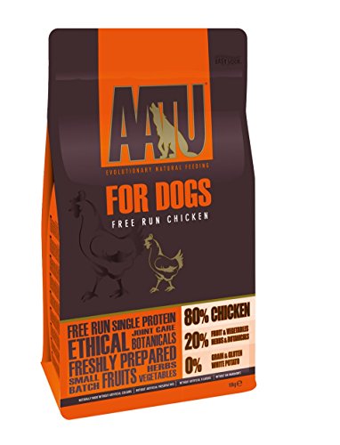 AATU 80/20 Comida Seca para perro, Pollo, Alto en proteínas, Receta libre de cereales, Sin ingredientes artificiales, 10 kg