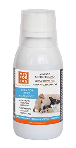 Alimento complementario líquido para perros y gatos relax |Ingredientes naturales | Suplemento para favorecer la relajación del animal | ayuda a afrontar miedos y viajes largos 120ml