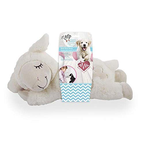 ALL FOR PAWS AFP4220 Oveja de Peluche para Cachorros con Corazón Little Buddy